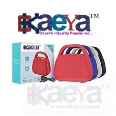 OkaeYa-WS-1815 Wireless Portable Bluetooth Speaker Super Bass Speaker For Mobile, Laptop & Computer With FM Radio TF Card (Memory Card) USB Pendrive & Aux Support For All Android And IOS Devices (Random Colour)